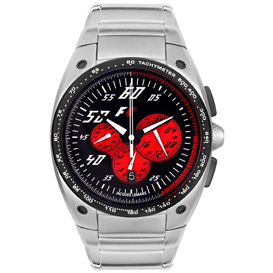 JACQUES LEMANS F1-Men's Formula 1 Chronograph Stainless Steel