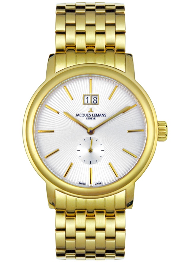JACQUES LEMANS-Men's Geneva Goldplated