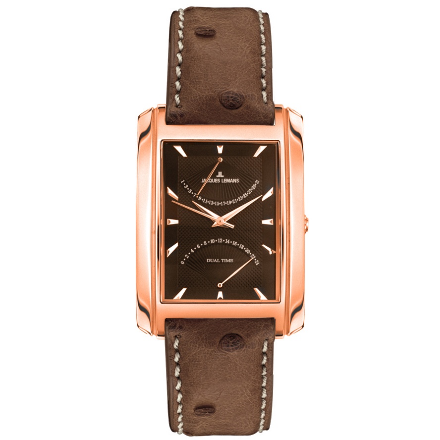 JACQUES LEMANS-Men's Classic Dual Time