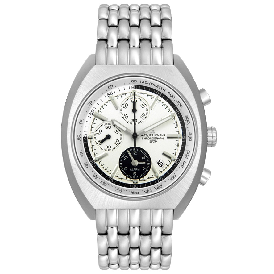 JACQUES LEMANS-Men's Sports Chronograph Stainless Steel