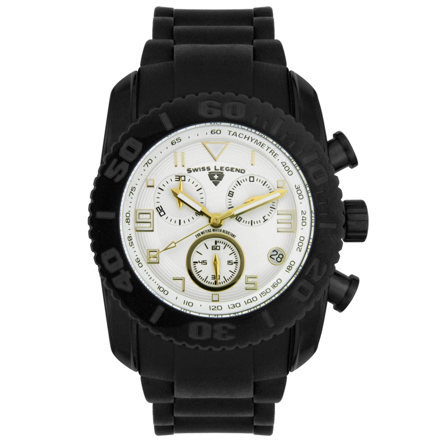 SWISS LEGEND-Men's Commander Chronograph Rubber
