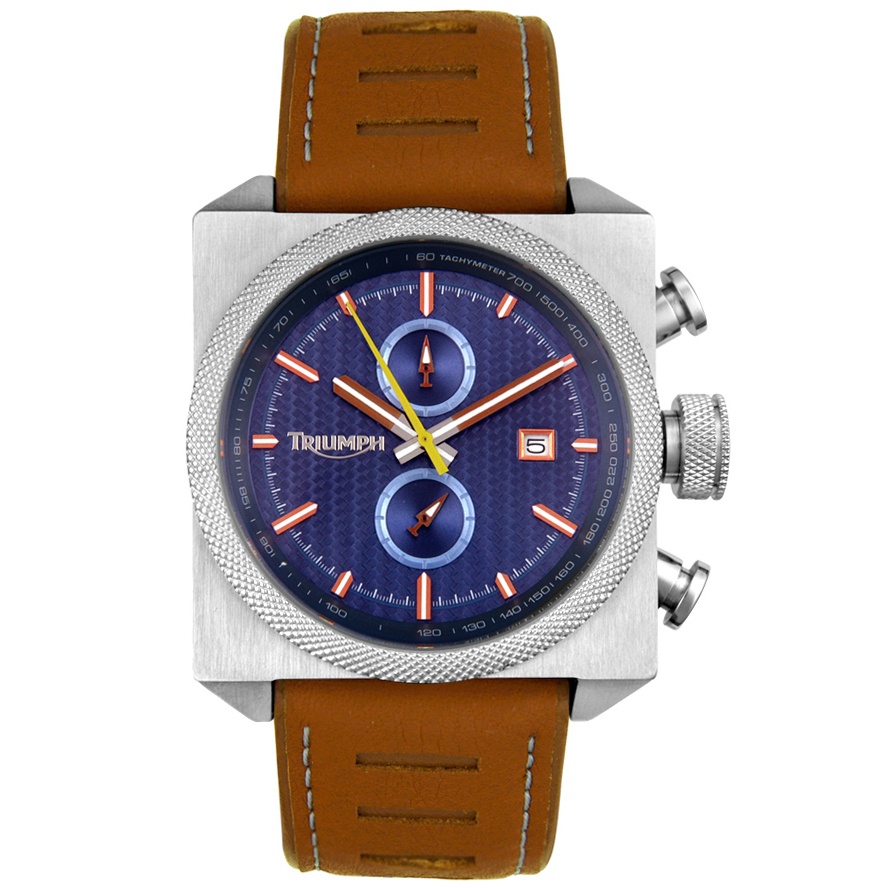 Triumph Motorcycles-Men's Scrambler Stainless Steel Chronograph