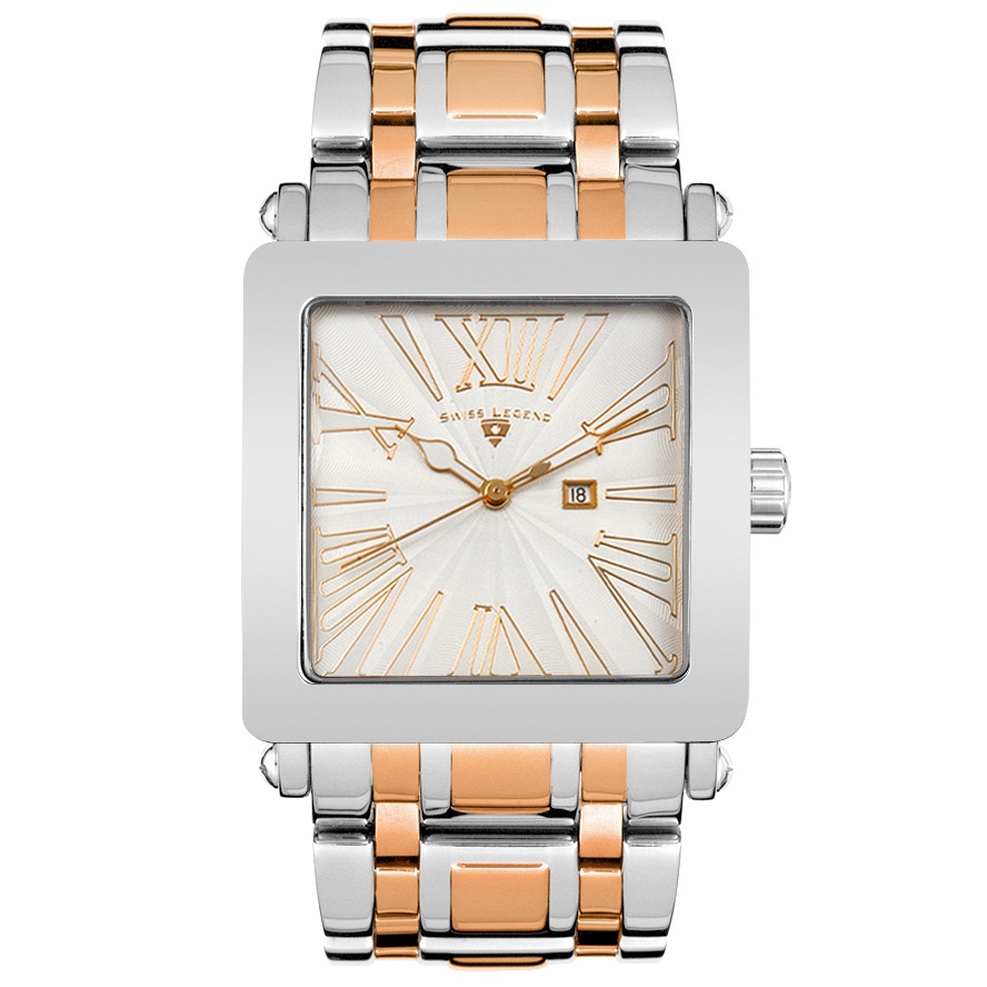 Men's Colosso Rose Gold Ion Plated White Dial