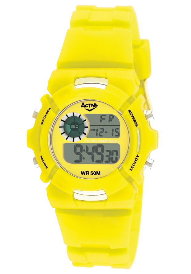 Midsize Digital Multi-Function Yellow Plastic