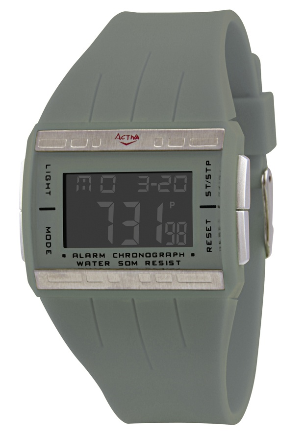 Women's Digital Multi-Function Gray Plastic