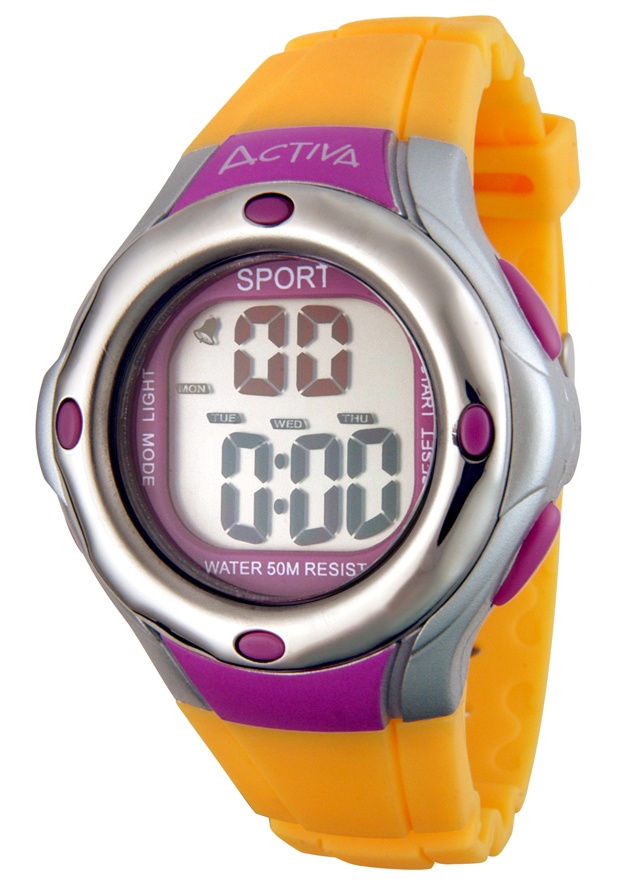 Midsize Digital Multi-Fuction Yellow Plastic