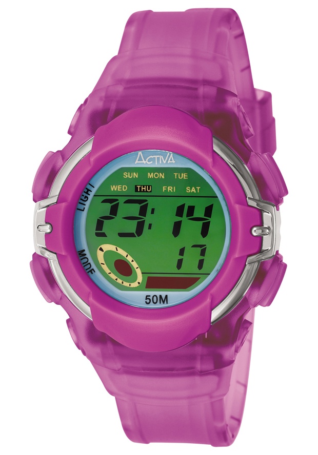 Women's Digital Multi-Function Lilac Plastic