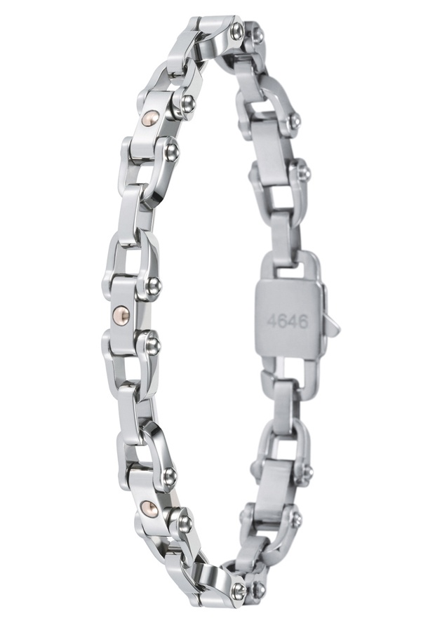 Stainless Steel and 18k Gold Accents Bracelet
