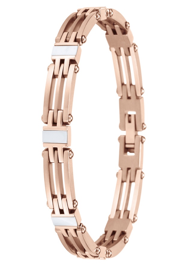 Rose Goldplated and Mother of Pearl Accents Bracelet