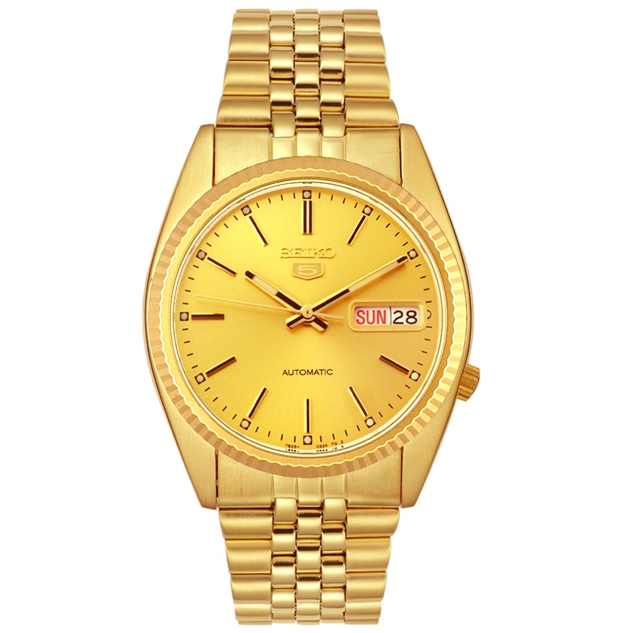 Men's Automatic tone day-date watch Gold
