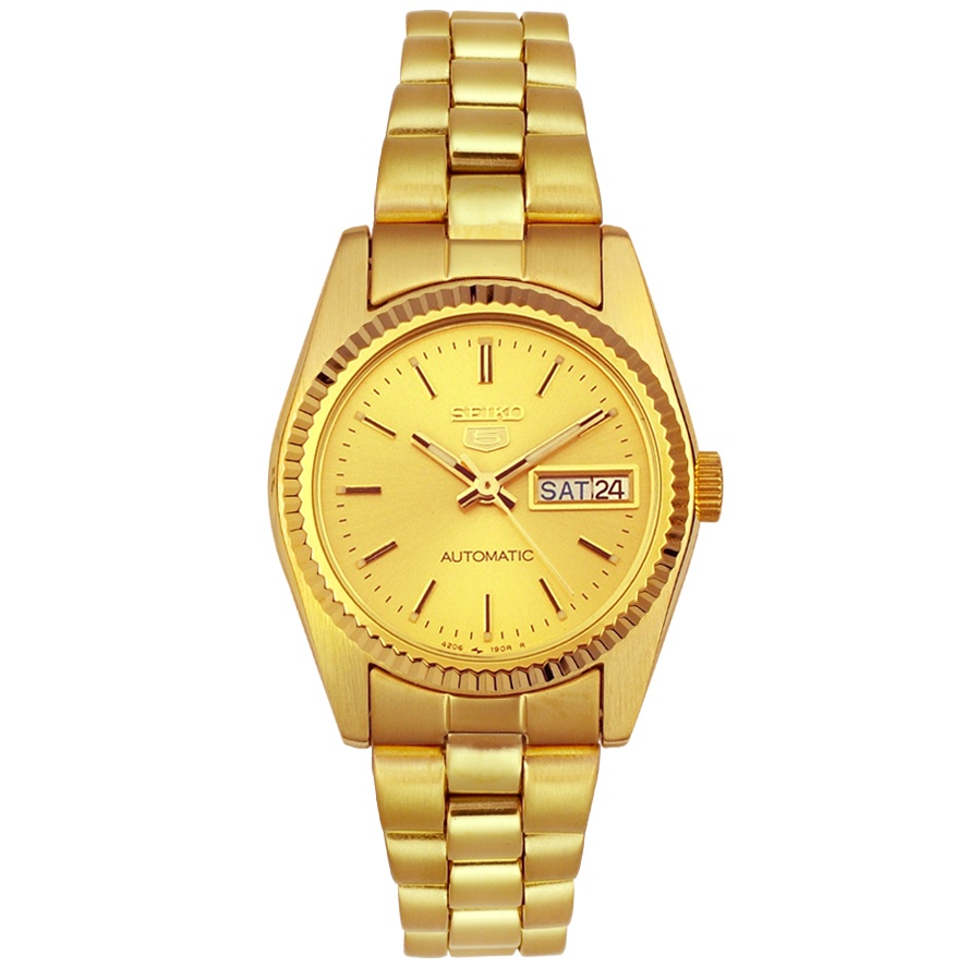 Women's Automatic ladies tone day-date watch Gold