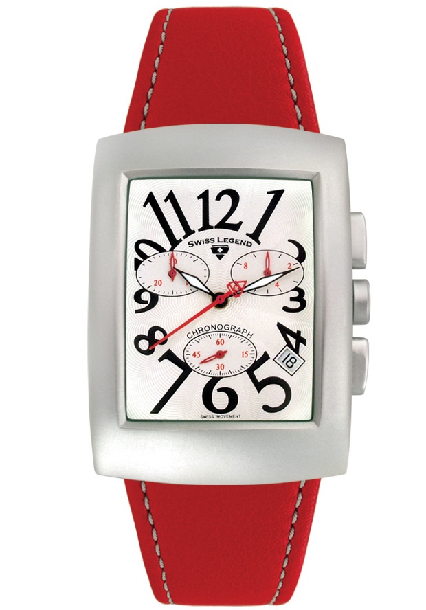 Men's Ebikon Chronograph Red Leather