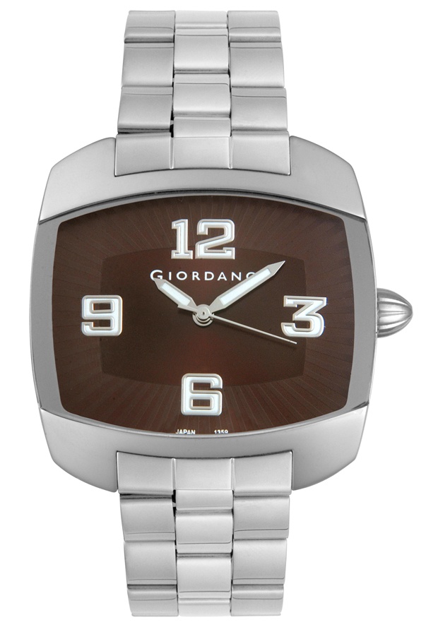 Men's Stainless Steel Brown Dial