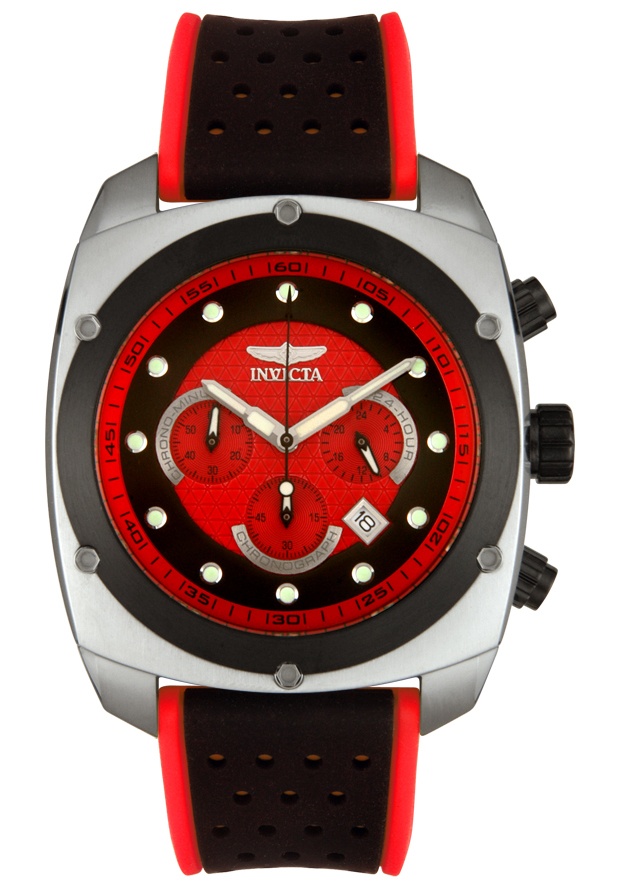 Men's S1 Macau Chronograph Red/Black Silicone