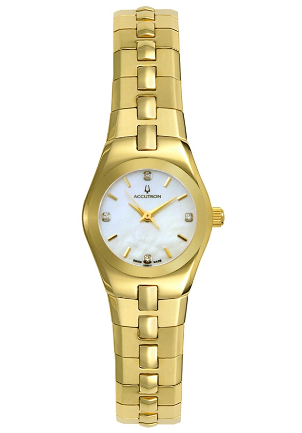 Women's Lucerne Yellow Gold Tone Diamond