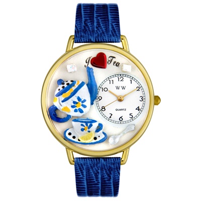 Tea Lover Hand-Crafted Watches Unisex Gold Watch