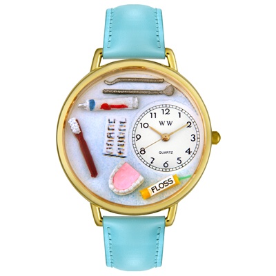 Personalized Dentist Watch in gold or silver case