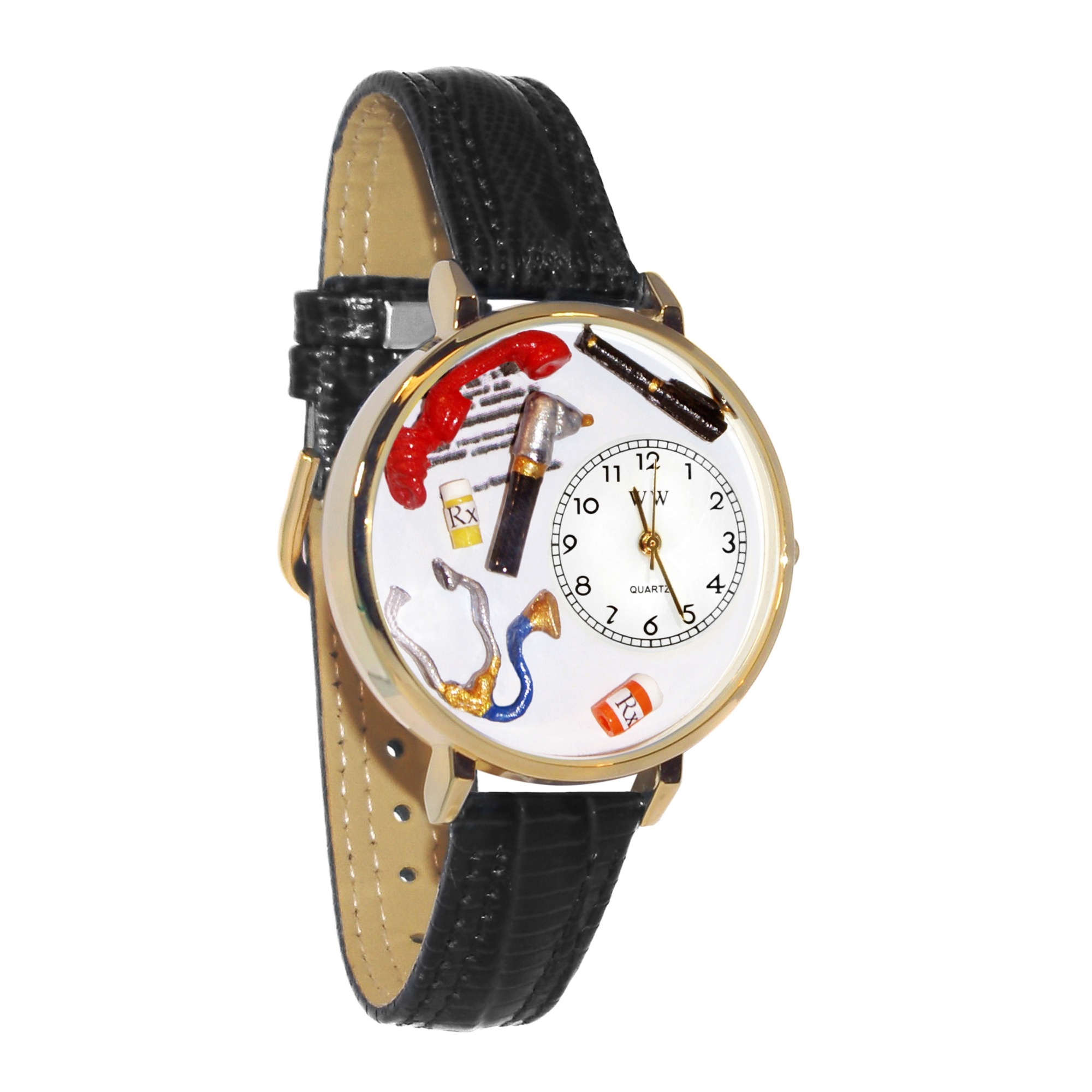 Personalized Doctor Watch in gold or silver case