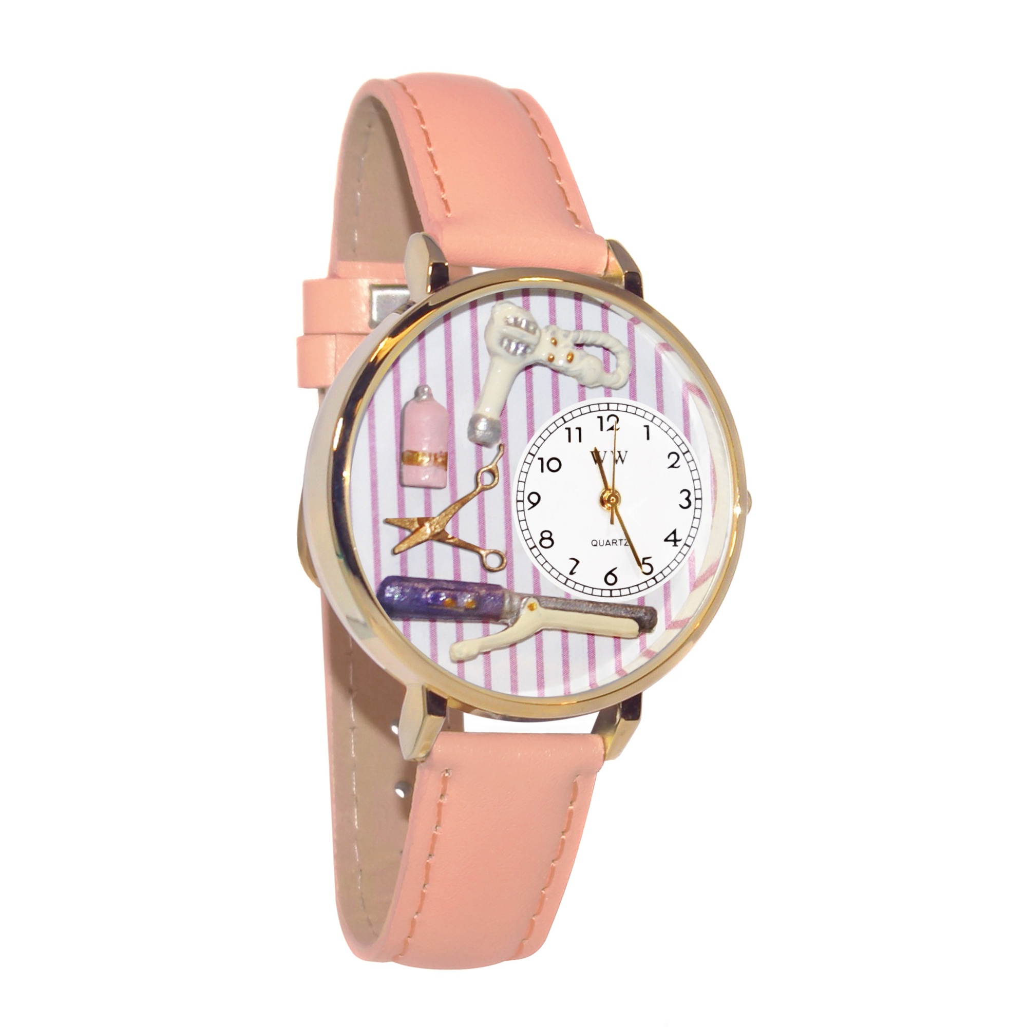 Beautician Female Hand-Crafted Watches Unisex Gold Watch
