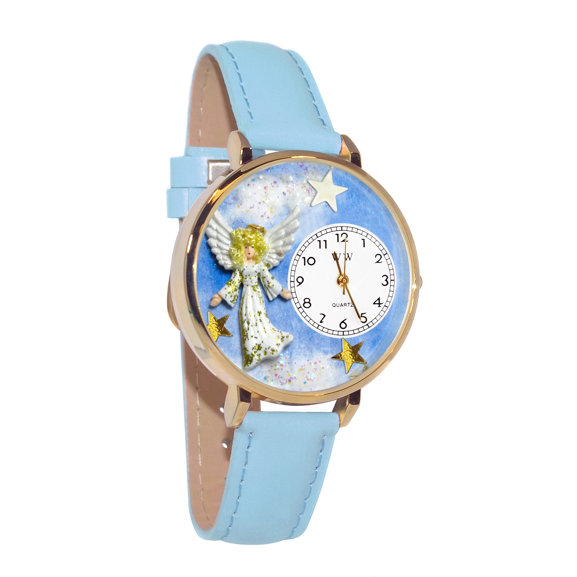 Angel Hand-Crafted Watches Unisex Gold Watch