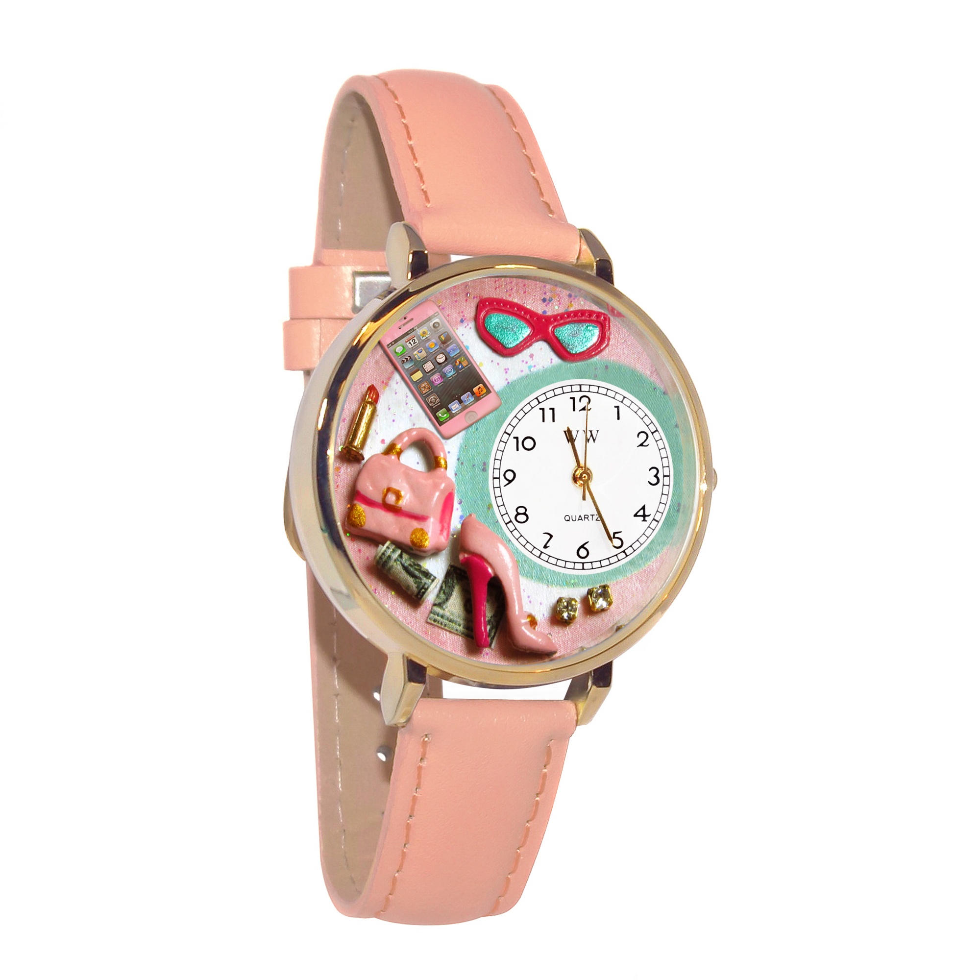 Shopper Mom Whimsical Watches Unisex Gold Watch