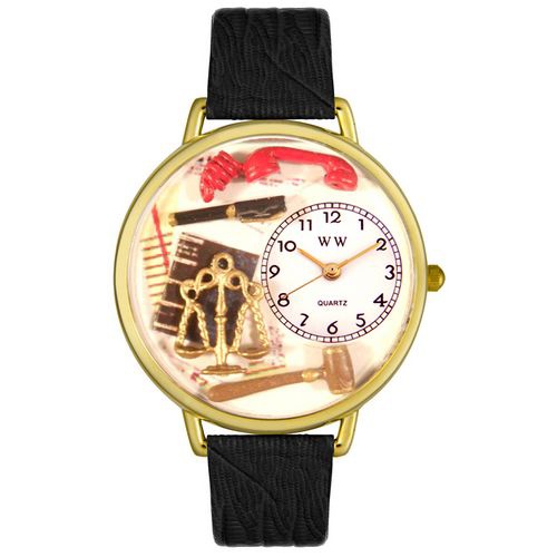 Personalized Lawyer Watch in gold or silver case