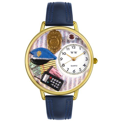 Police Officer Watch in Gold (Unisex)