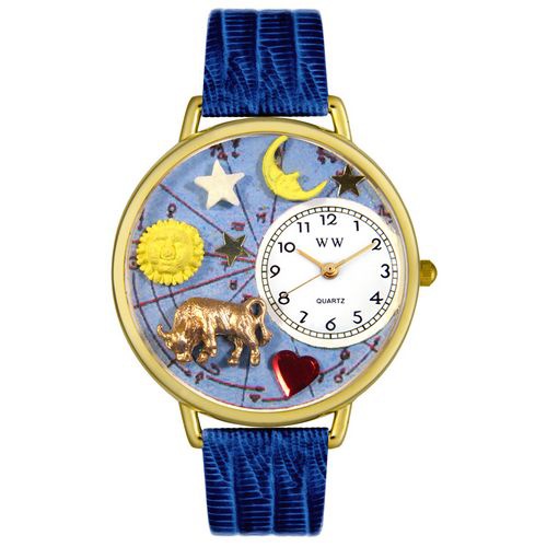 Personalized Taurus Watch in gold or silver case
