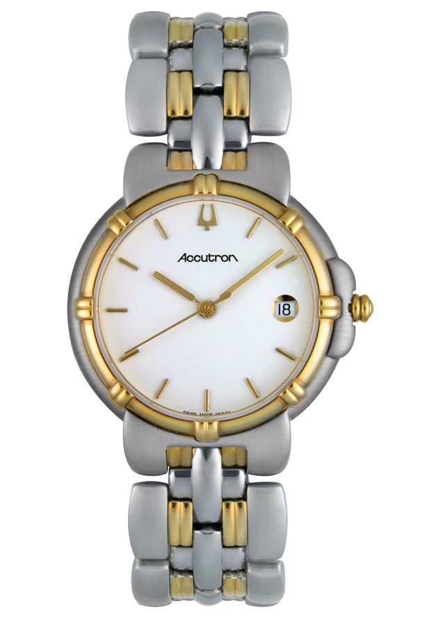 Men's White Dial Two Tone