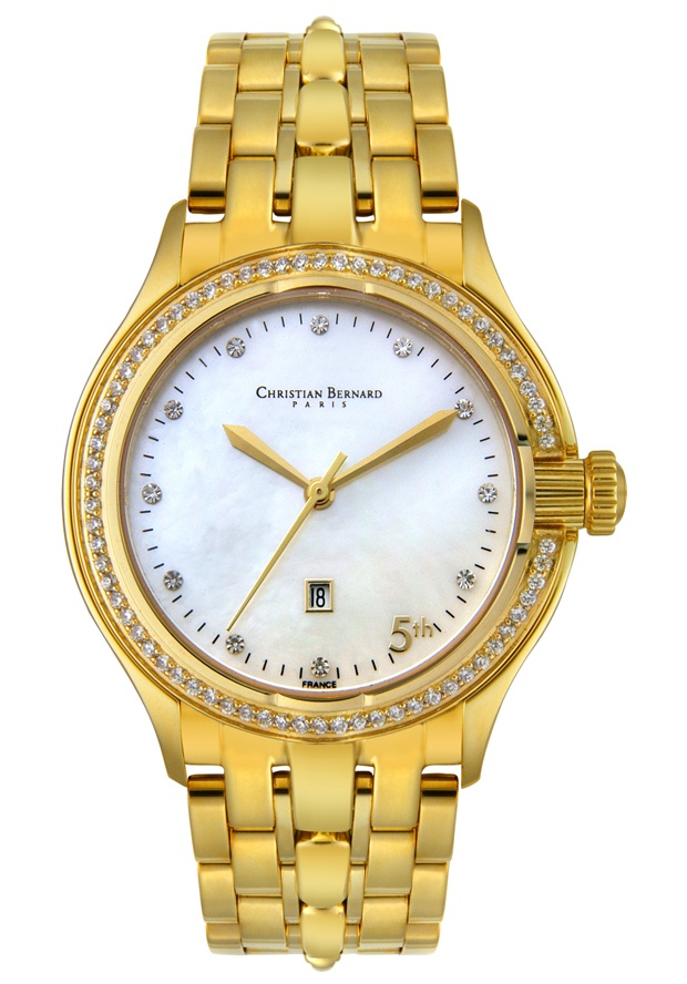 Men's 5th Cubic Zirconia Yellow Gold Tone