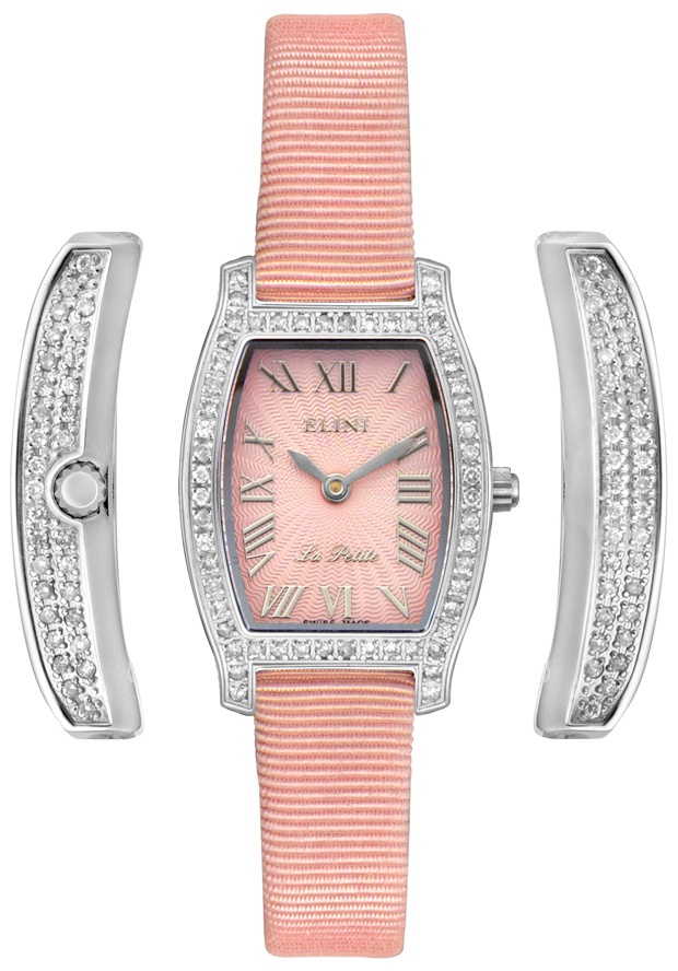 Women's La Petite Full Diamond Pink Silk