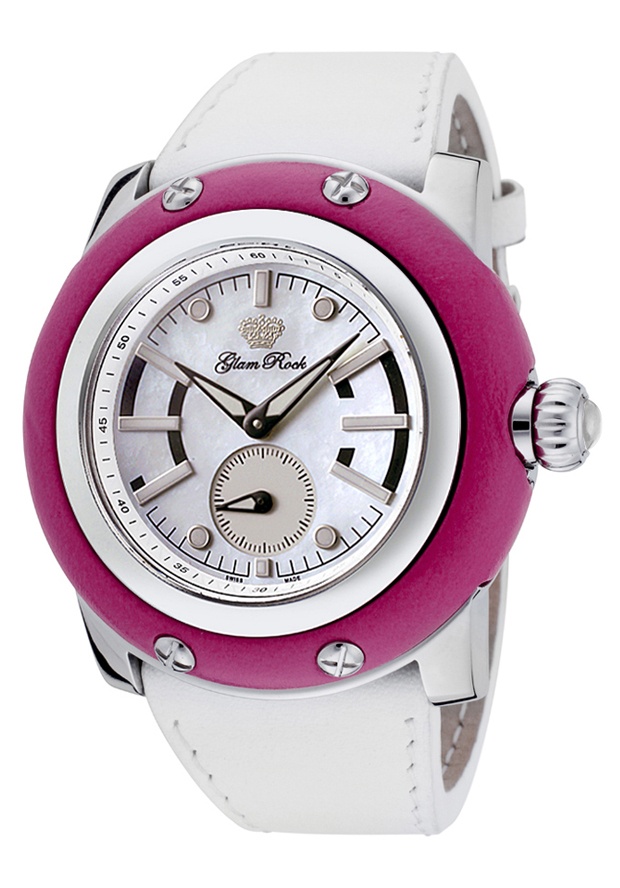 Women's Miami White Mother of Pearl Dial White Leather