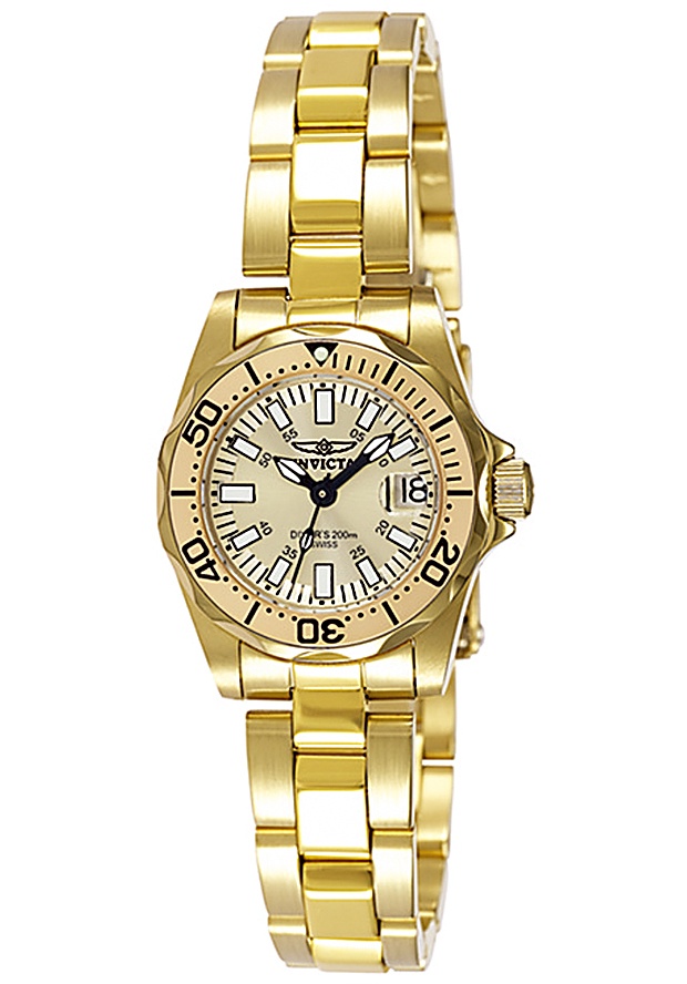 Women's Signature 23k Yellow Gold Plated SilverDial