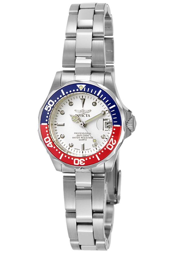 Women's Pro Diver White Dial Stainless Steel