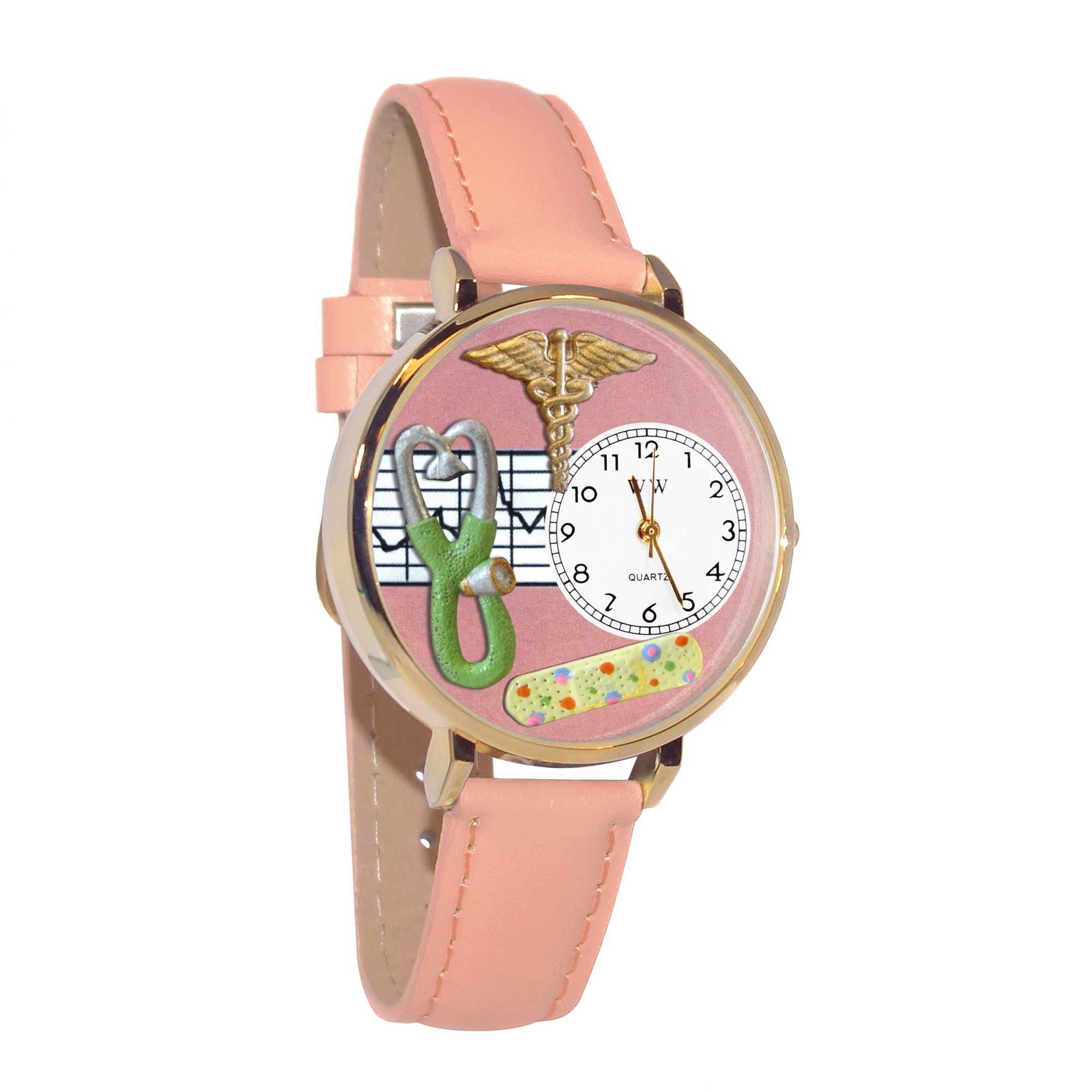 Personalized Nurse 2 Watch in gold or silver case