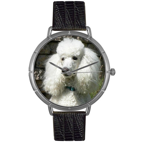Poodle Photo Watch in Silver Unisex