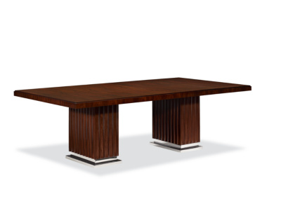 Duke Pedestal Dining Table - Penthouse Rosewood