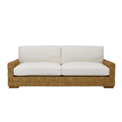 Black Palms Woven Sofa