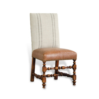English Dining Chair - Antique Walnut Finish