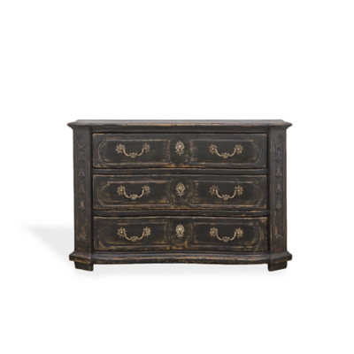 Northern Italian Chest- Burnt Black