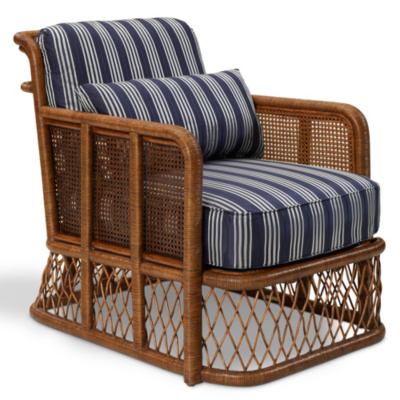Indian Cove Lodge Wicker Club Chair
