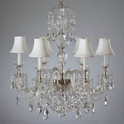 Duchess Small Chandelier with Cut Arms