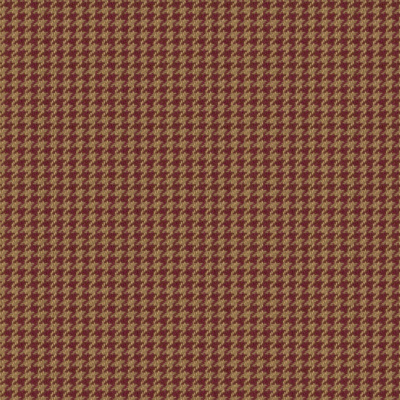 Chesterfield Houndstooth  - Cranberry