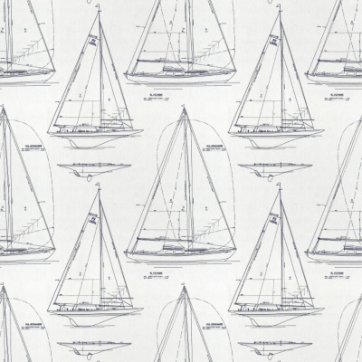 Chesapeake Nov - Navy Line On White