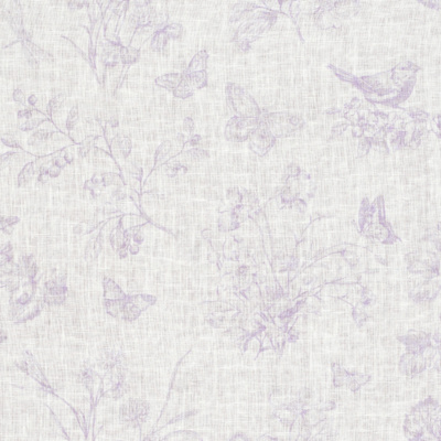 Nature Study Toile – Lavender
