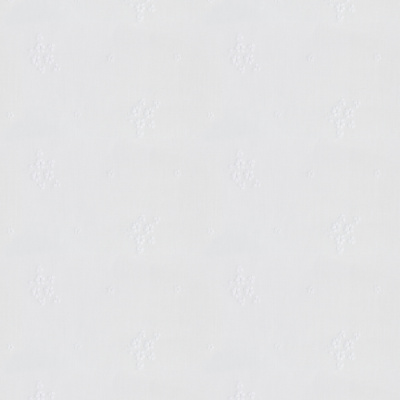 Private Garden Floral Sheer -white