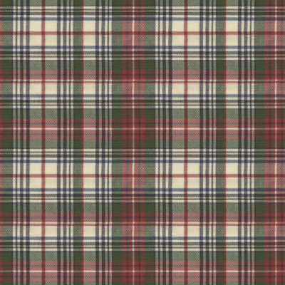 Wool Stewart Tartan  - Cream
