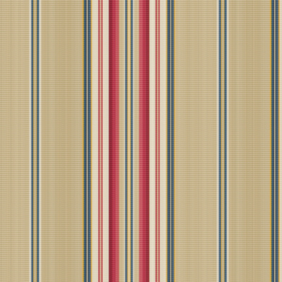 Morgan Stripe  - Tan/Red