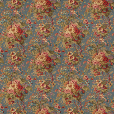Dovecote Floral - Heather Blue