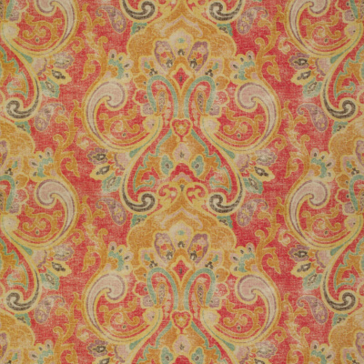 Dovima Linen Paisley - Flame